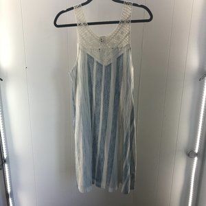 Roxy Blue and White Striped Dress